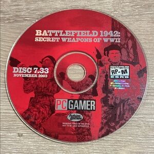 PC Gamer CD/DVD Disc 7.33 Nov. 2003 Battlefield 1942 Stand-alone Demo Disc Only